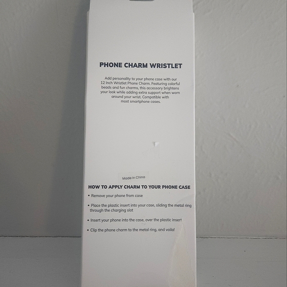 NWT Baublebar Phone Charm Wristlet Chain - Picture 3 of 5